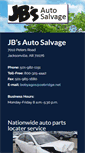 Mobile Screenshot of jbautosalvage.com